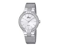 LOTUS Reloj Mujer Analógico de Acero Inoxidable 316l Plateado - Movimiento de Cuarzo - Cristal Mineral de Alta Resistencia - Resistente al Agua 5 ATM 18894/1 - Trendy
