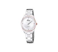 LOTUS Reloj Mujer Analógico de Acero Inoxidable 316l Plateado - Movimiento de Cuarzo - Cristal Mineral de Alta Resistencia - Resistente al Agua 5 ATM 18795/1 - Trendy