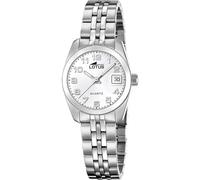 LOTUS Reloj Mujer Analógico de Acero Inoxidable 316l Plateado - Movimiento de Cuarzo - Cristal Mineral de Alta Resistencia - Resistente al Agua 5 ATM - Calendario 18992/1 - Old Money