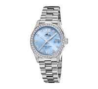 LOTUS Reloj Mujer Analógico de Acero Inoxidable 316l Plateado - Movimiento de Cuarzo - Cristal Mineral de Alta Resistencia - Resistente al Agua 10 ATM - Calendario 18933/5 - Freedom Collection