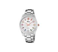 LOTUS Reloj Mujer Analógico de Acero Inoxidable 316l Plateado - Movimiento de Cuarzo - Cristal Mineral de Alta Resistencia - Resistente al Agua 5 ATM 18898/2 - Trendy