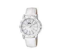 Lotus Reloj Mujer 15745/1 Special Prices Caja de Acero Inoxidable 316l Correa de Cuero Blanco