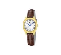 LOTUS Reloj Mujer 19046/1 Old Money Caja de Acero Inoxidable Dorado Correa de Piel Marrón