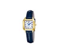 LOTUS Reloj Mujer 19038/1 Old Money, caja acero inoxidable dorado, correa piel negra, cuarzo 5 ATM