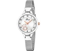 Lotus Reloj Infantil 18862/3 Analógico Cuarzo Acero 316L Plateado Cristal Mineral 5 ATM