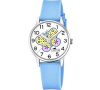 LOTUS Reloj Niña Analógico de Acero Inoxidable y Caucho Azul | Movimiento de Cuarzo, Reloj Infantil, Cristal Mineral de Alta Resistencia, Resistente al Agua 5 ATM 19001/3