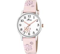 Lotus Reloj infantil 18863/2 Junior Collection - Caja 316L plateada, correa cuero rosa, 5 ATM