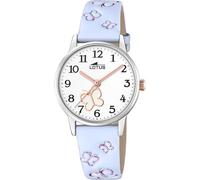 Lotus Reloj infantil 18864/3 Junior Collection – Caja acero 316L plateado, correa cuero azul, 5 ATM