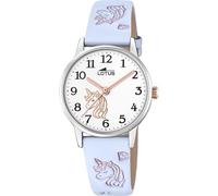 Lotus Reloj Infantil 18865/3 Junior Collection - Caja 316L plateado, correa cuero azul, 5 ATM
