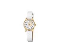 Reloj Lotus para Infantil 18574/F Junior Collection Caja de Acero Inoxidable 316l Dorado Correa de Cuero Blanco