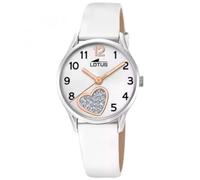 Lotus - Reloj para niña - Junior Collection 18406/E - Analógico - Cuero blanco - 5 ATM