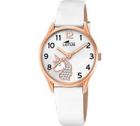 Reloj Lotus para Infantil 18407/K Junior Collection Caja de Acero Inoxidable 316l Dorado Correa de Cuero Blanco