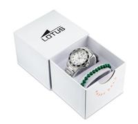 LOTUS Reloj Niño Analógico de Acero Inoxidable - Movimiento de Cuarzo - Reloj Infantil - Cristal Mineral Alta Resistencia - Resistente al Agua 5 ATM 18786/4 - Pulsera de Regalo - Junior Collection