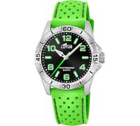 LOTUS Reloj Niño Analógico de Caucho Verde - Movimiento de Cuarzo - Reloj Infantil - Cristal Mineral Alta Resistencia - Resistente al Agua 5 ATM 18663/4 - con Pulsera de Regalo - Junior Collection