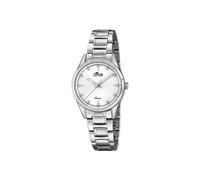 Lotus Reloj para Mujer 18385/1 Bliss Plata Acero Inoxidable Caja Plata Correa de Acero Inoxidable, Blanco, Pulsera