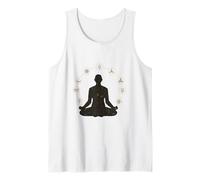 Lotus, Ropa de meditación, diseño de Yoga, Nombre S-XXXL Camiseta sin Mangas