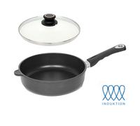 Lotus Sartén Hierro Fundido de Canto Alto Ø24cm Inducción B18, 5-H7, 5cm Asa Abn