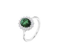 LOTUS SILVER LP3459-3/316 Colors Plata Geométrico Zirconia Set Anillo para Mujeres, 316, Plata