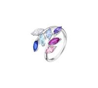 LOTUS SILVER Anillo Plata Mujer Hoja Plata de Ley 925 - Diseño Ergonómico y Ajuste Perfecto LP3380-3/118 - Ideal para Regalo de Cumpleaños - Aniversario - San Valentín - Anillos Mujer
