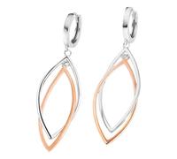 LOTUS SILVER Aros de Plata Mujer LP3533-4/1 - Pendientes Mujer Plata de ley 925 - Ligeros, Cómodos y Resistentes - Cierre Seguro de Presión - Trendy - Argollas de Plata