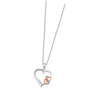 Lotus Silver Collar Dama Corazones Zircón Plata 925 JLP1596-1-1