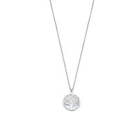 LOTUS SILVER LOTUS - Collar de plata con colgante de árbol de la vida y nácar para mujer Lp1678-1/1 - Nácar - 42 cm a 45 cm ajustable, Plata, No es una piedra preciosa