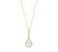 LOTUS SILVER Collar Mujer Plata 925 ml 42 cm Perlas | Acabado Refinado, Collares Mujer - Regalo de Cumpleaños, Aniversario, San Valentín, Día de la Madre LP3198-1/2