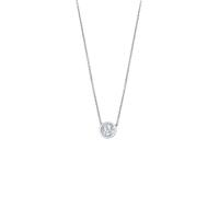 LOTUS SILVER Collar Mujer Plata de Ley 925 - Colgante de Acabado Brillo con Circonita - Acabado Refinado LP2001-1/1 - Collares Mujer - Regalo de Cumpleaños, Aniversario, San Valentín, Madre y más