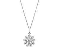LOTUS SILVER Collar Mujer Plata de Ley 925 - Colgante de Flor - Acabado Refinado LP3560-1/1 - Collares Mujer - Regalo de Cumpleaños, Aniversario, San Valentín, Madre y más