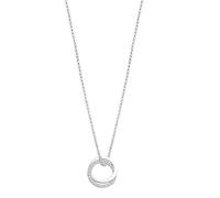 LOTUS SILVER Collar Mujer Plata de Ley 925 - Colgante de Acabado Brillo con Circonita - Acabado Refinado LP1990-1/1 - Collares Mujer - Regalo de Cumpleaños, Aniversario, San Valentín, Madre y más