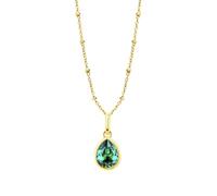 LOTUS SILVER Collar Mujer Plata de Ley 925 - Colgante de Acabado Brillo - Sofisticado Collar Dorado LP3563-1/5 - Collares Mujer - Regalo de Cumpleaños, Aniversario, San Valentín, Madre y más