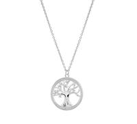 LOTUS SILVER Collar Mujer Plata de Ley 925 - Colgante de Árbol de la Vida - Acabado Refinado LP3708-1/1 - Collares Mujer - Regalo de Cumpleaños, Aniversario, San Valentín, Madre y más