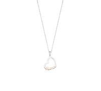 LOTUS SILVER Collar Mujer Plata de Ley 925 - Colgante de Corazón - Acabado Refinado LP3403-1/1 - Collares Mujer - Regalo de Cumpleaños, Aniversario, San Valentín, Madre y más