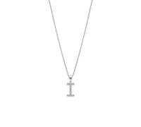 LOTUS SILVER Collar Mujer Plata de Ley 925 - Colgante de Iniciales Letra I - Acabado Refinado LP1958-1/I - Collares Mujer - Regalo de Cumpleaños, Aniversario, San Valentín, Madre y más