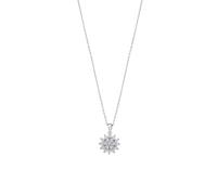 LOTUS SILVER Collar Mujer Plata de Ley 925 | Colgante de Sol, Acabado Refinado LP3081-1/1, Collares Mujer, Regalo de Cumpleaños, Aniversario, San Valentín, Madre y más