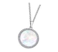 Lotus Silver Collar Plata 925 Real Zircón Circular LP1853-1-1
