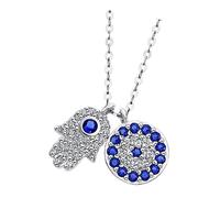 Lotus Silver Collar Zircón LP1969-1-1 Plata 925 Mano de Fátima