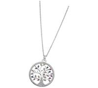 Lotus Silver Gargantilla Collar Cadena Mujer Árbol de la Vida 925 Plata CZ
