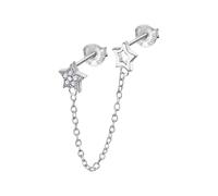 LOTUS SILVER Pendientes EARCUFF Sra.Estrellas.Caden LP3340-9/1 Marca, Plateado, Única