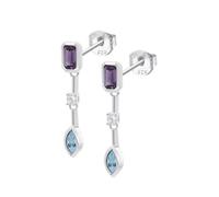 LOTUS SILVER Pendientes Mujer Plata 925 ml - Pendientes de botón