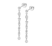 LOTUS SILVER Pendientes Largos Plata de Ley 925 LP3734-4/1 - Cierre Seguro de Presión - Ligeros, Cómodos y Resistentes - Pendientes Mujer Plata Largos - Pure Essential