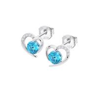 LOTUS SILVER Pendientes Mujer LP3106-4/3 Plata de Ley 925 ml - Corazón - Ligeros, Cómodos y Resistentes - Cierre Seguro - Aretes de Mujer