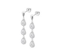 LOTUS SILVER Pendientes Mujer LP3794-4/1 Plata de Ley 925 ml - Ligeros, Cómodos y Resistentes - Cierre Seguro de Presión - Aretes de Mujer