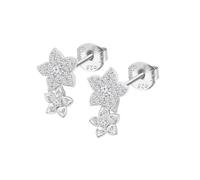 LOTUS SILVER Pendientes Mujer LP3836-4/1 Plata de Ley 925 ml - Ligeros, Cómodos y Resistentes - Cierre Seguro de Presión - Aretes de Mujer
