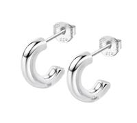 LOTUS SILVER Pendientes Mujer LP3854-4/1 Plata de Ley 925 ml - Ligeros, Cómodos y Resistentes - Cierre Seguro de Presión - Aretes de Mujer