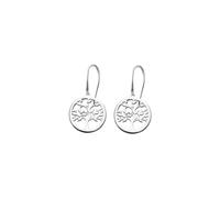 LOTUS SILVER Pendientes Mujer Plata 925 ml - De gota - Árbol de la vida