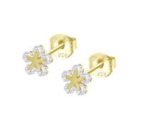 LOTUS SILVER Pendientes Mujer Plata 925 ml - Pendientes de botón Estrella | Ligeros, Cómodos y Resistentes - Cierre Seguro de Presión LP3107-4/2