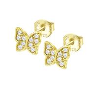 LOTUS SILVER Pendientes Mujer Plata 925 ml - Pendientes de botón Mariposa