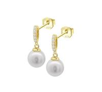 LOTUS SILVER Pendientes Mujer Plata 925 ml - Pendientes de gota - Perlas