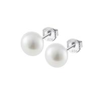 LOTUS SILVER Pendientes Mujer Plata de ley 925 - Perla Cultivada - Ligeros, Cómodos y Resistentes - Cierre Seguro de Presión - Special Prices - LP3858-4/2 - Aretes Mujer